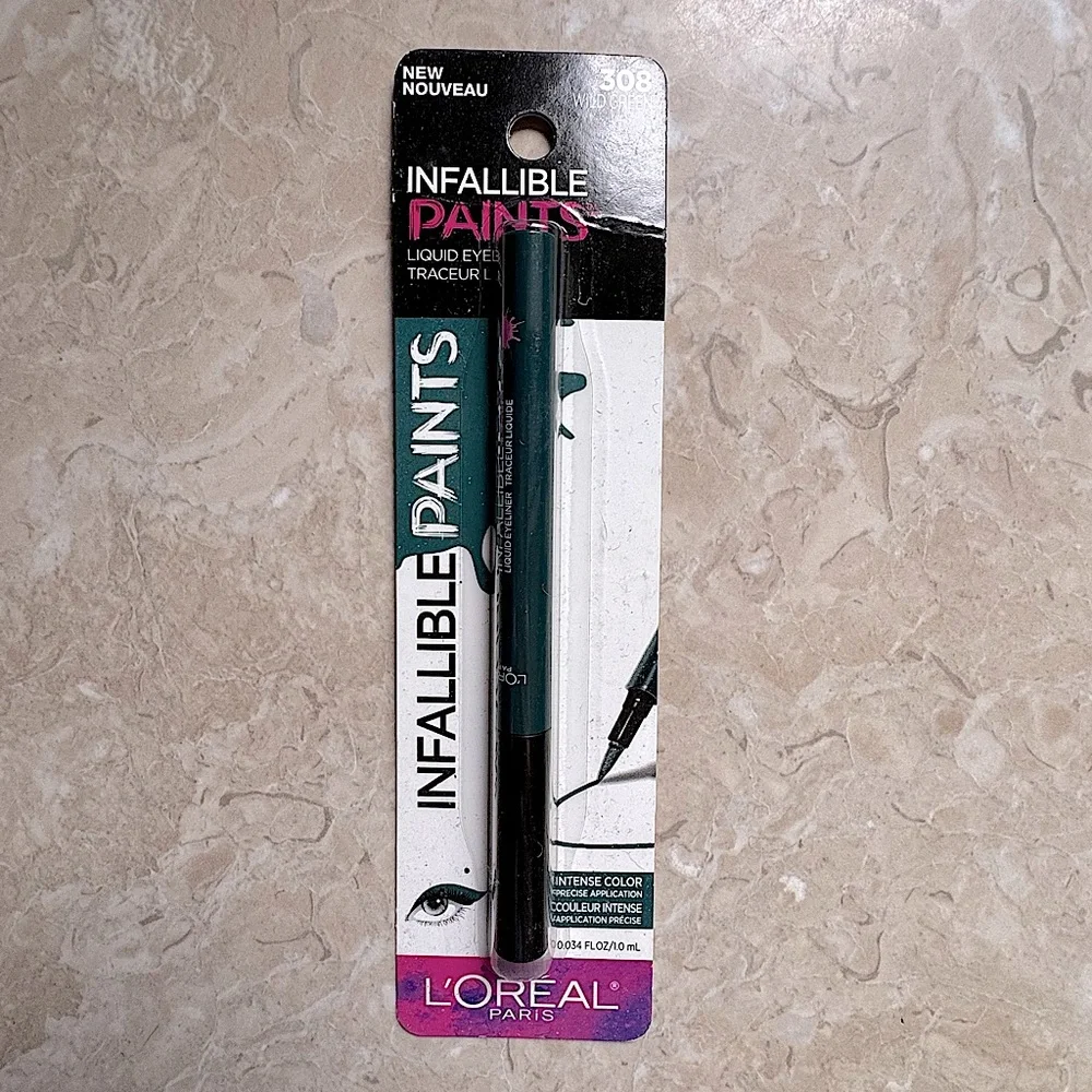 L’Oreal Infallible Paints Waterproof Liquid Eyeliner 308 Wild Green New